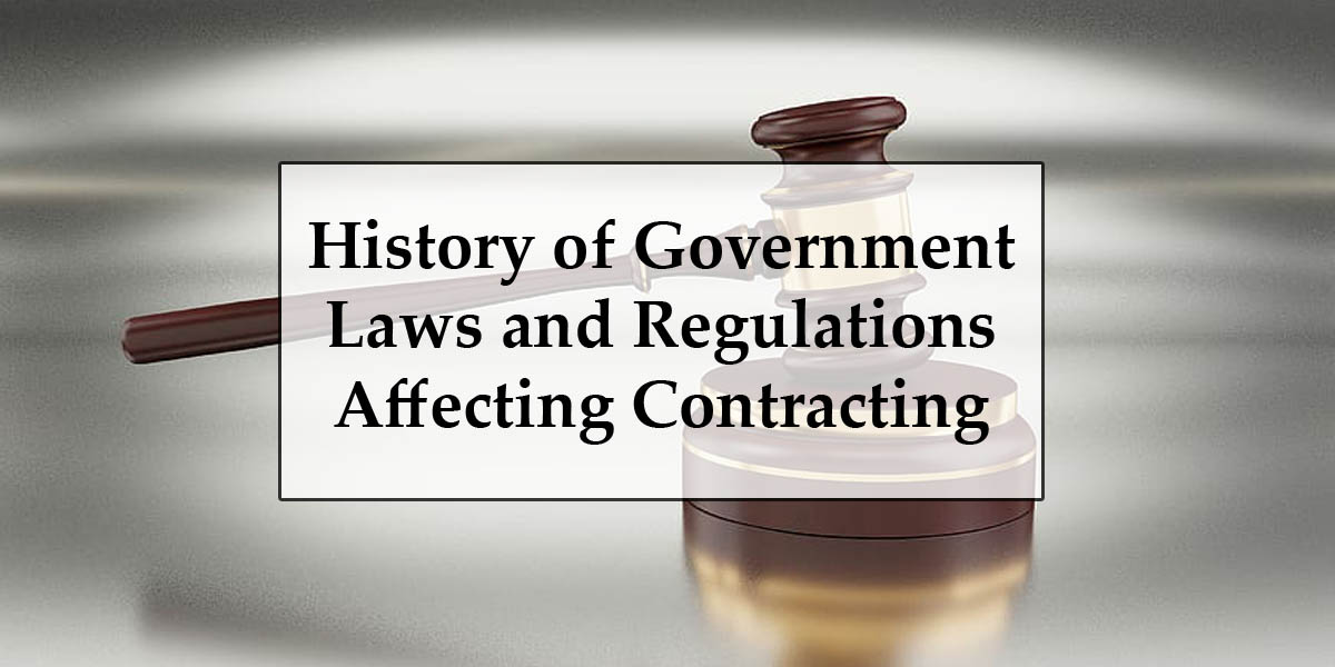 Laws And Regulations In Contracting – GovCon-Biz