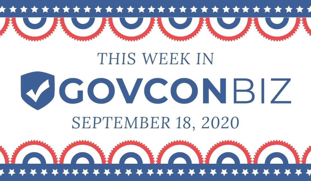 This Week in GovCon, September 18, 2020
